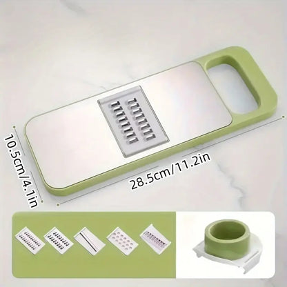 5 in 1 Stainless Steel Multifunctional Vegetable Slicer and Grater Set