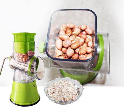 Table Top Drum Multifunctional Roller Vegetable Cutter Hand Crank Home Kitchen Shredder Potato Grater
