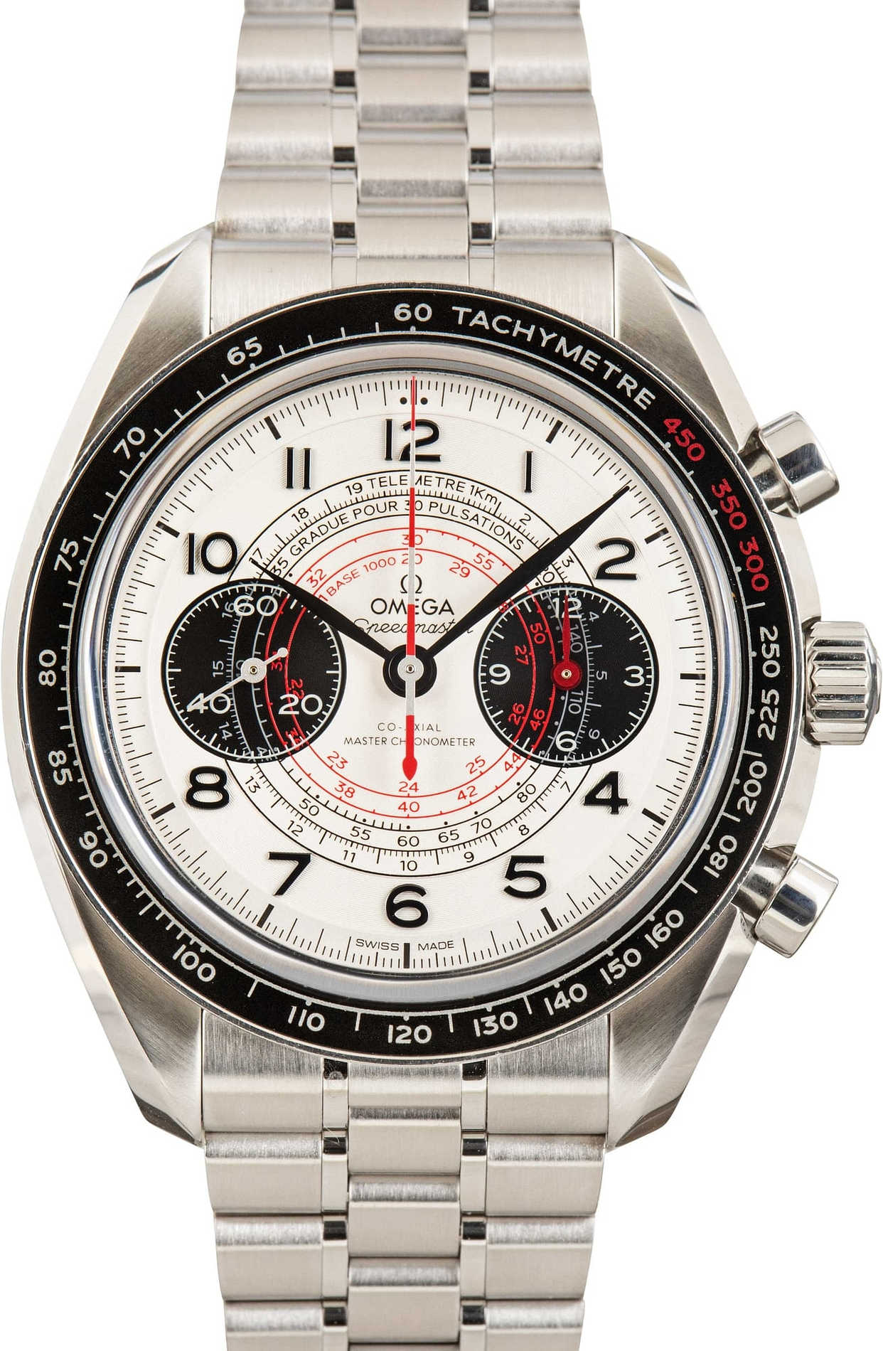 Used Omega Speedmaster Chronoscope Silver Arabic Dial