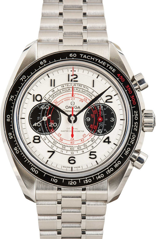Used Omega Speedmaster Chronoscope Silver Arabic Dial