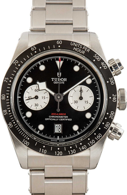 Tudor Black Bay Chrono Steel 79360N Black Dial
