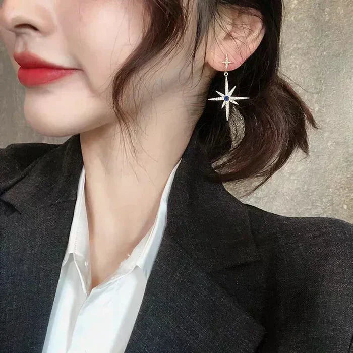Gold Moon & Star - Earring