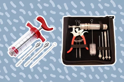 Stainless Steel BBQ Meat Marinade Flavor Seasoning Injector Needle