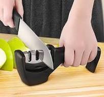 Professional  Knife Sharpener - Tungsten Steel, Diamond & Ceramic Sharpening Stones for Kitchen Knives