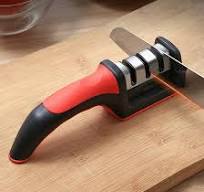 Professional  Knife Sharpener - Tungsten Steel, Diamond & Ceramic Sharpening Stones for Kitchen Knives