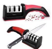 Professional  Knife Sharpener - Tungsten Steel, Diamond & Ceramic Sharpening Stones for Kitchen Knives