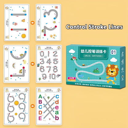 Workbook Set For Kids – Mastering Lines, Shapes, And Patterns In Handwriting And Drawing
