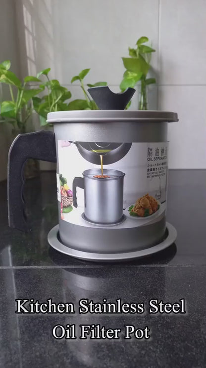 Kitchen Oil filter Pot